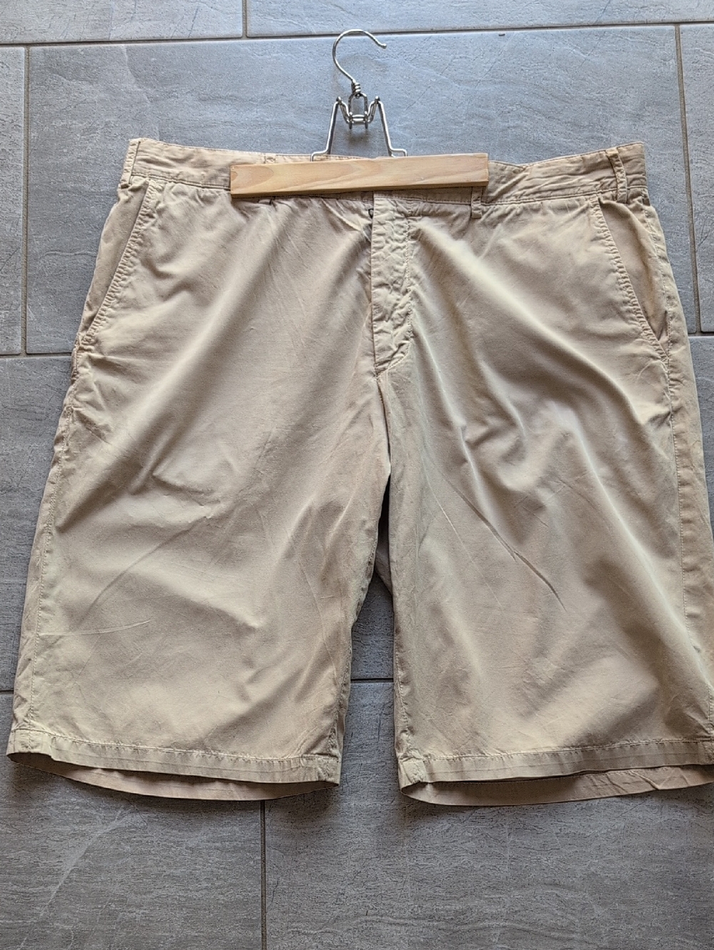 Paul & Shark Khaki Flat-Front Men's Shorts